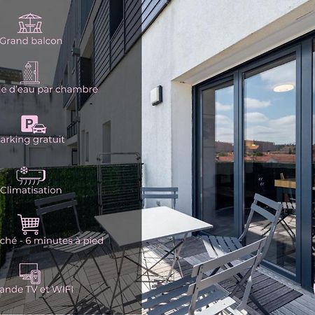 Le Saint Exupery - T3 Centre Ville Avec Balcon + Parking Gratuit 圖盧茲 外观 照片